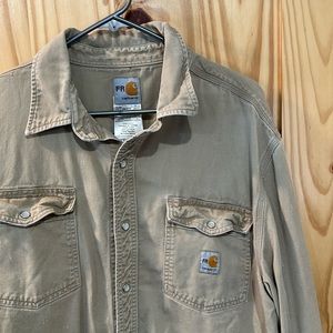 Men’s snap front Carhartt FR shirt XLT